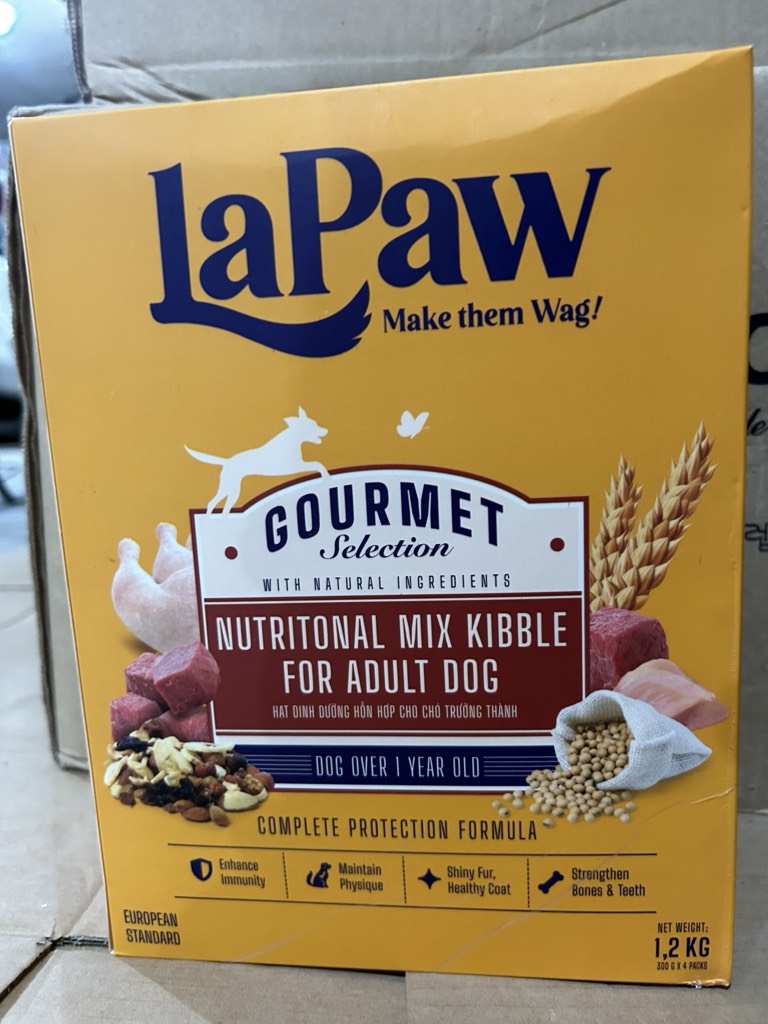 laPaw Gourmet Hạt cho chó trưởng thành dinh dưỡng chuẩn Âu 1,2kg