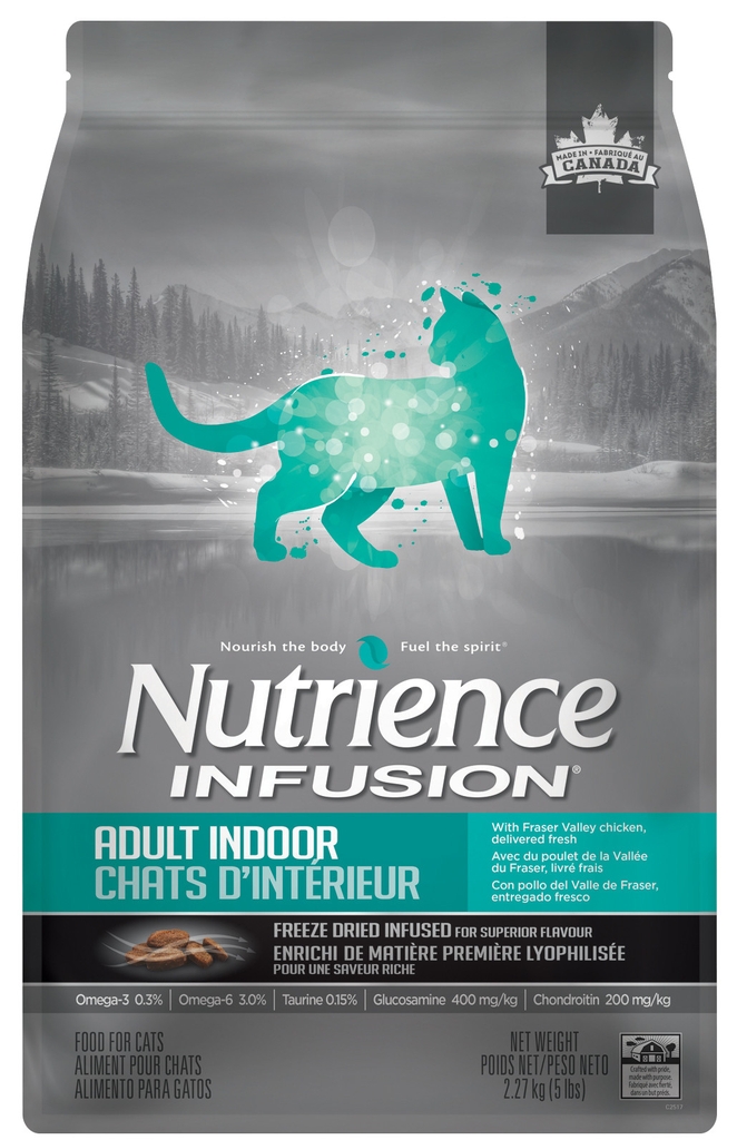 Thức ăn hạt dành cho Mèo trưởng thành Nutrience Infusion Indoor vị gà và rau củ