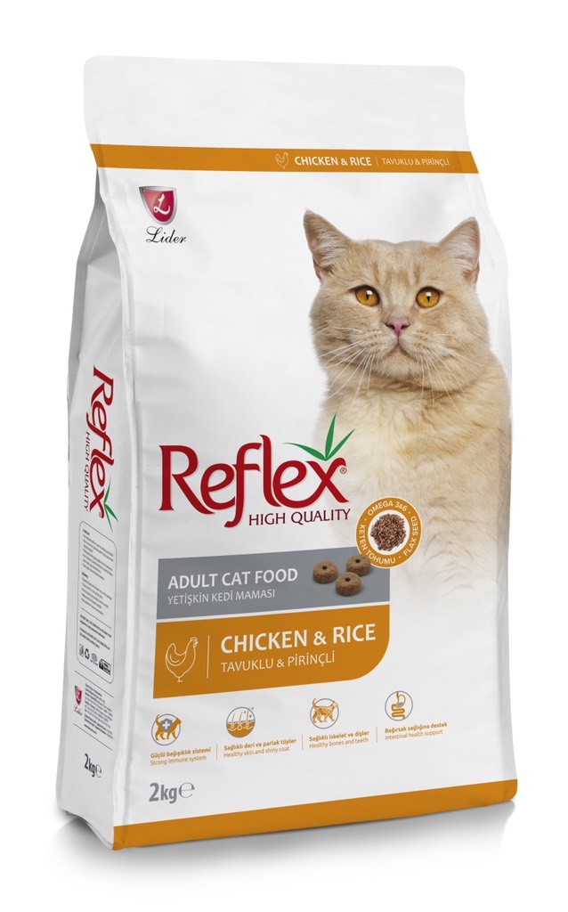 Thức ăn cho mèo trưởng thành Reflex Adult Cat Food Chicken & Rice 2kg