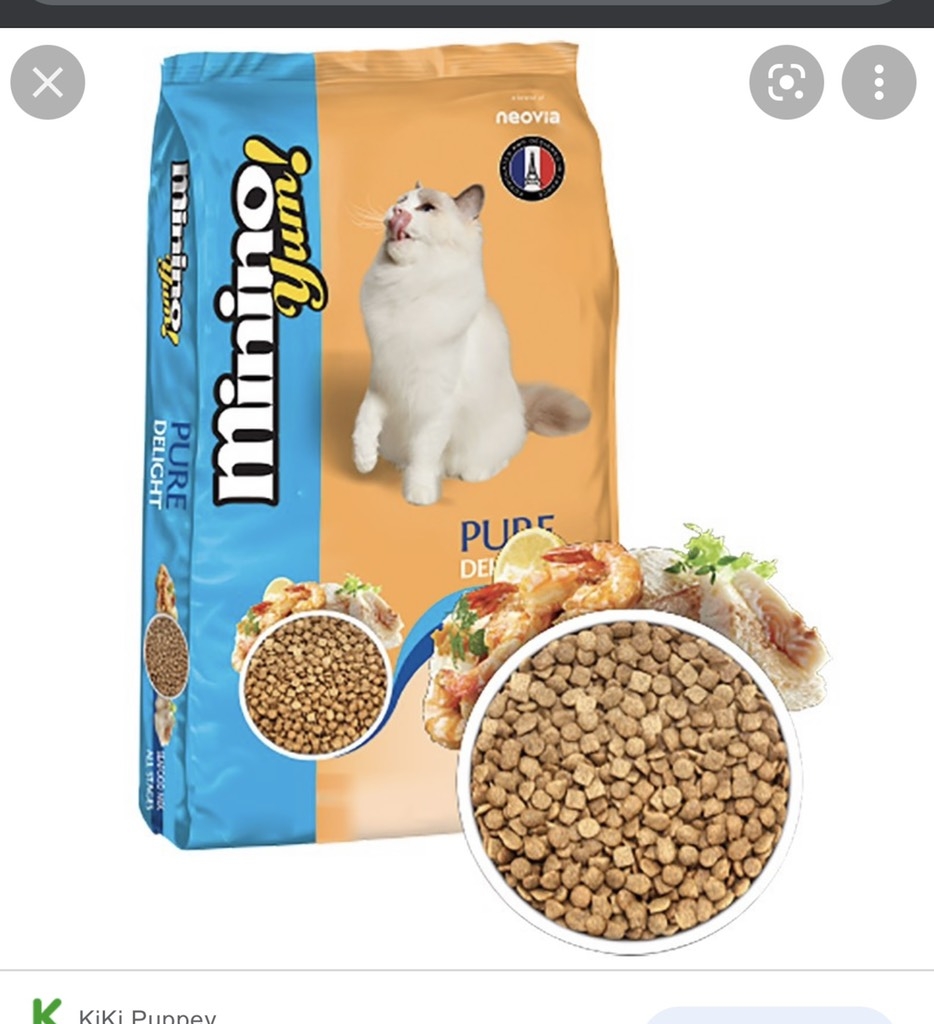 Thức ăn hạt dành cho Mèo Minino Yum mọi lứa tuổi 1 gói x 350gr (bao 7kg 20 gói)