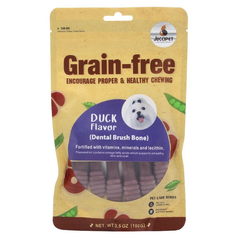 Xương gặm bàn chải Grain free Juccipet 100gr