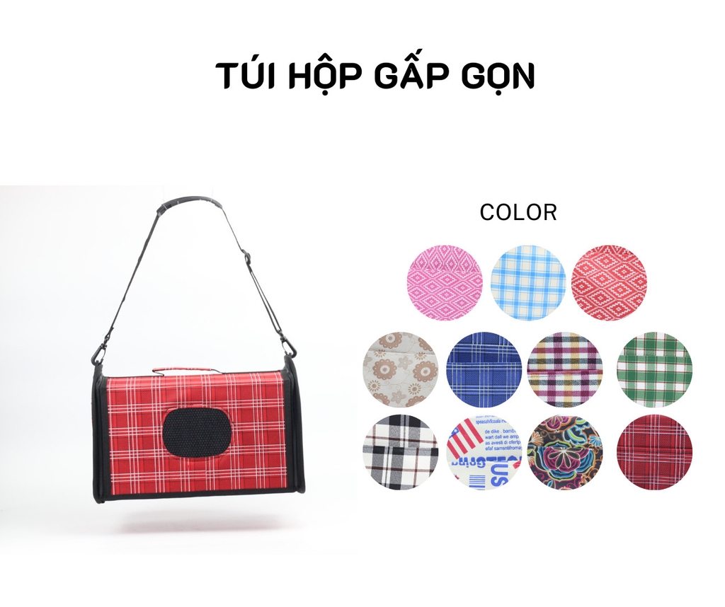 Dia Túi vòm hộp gấp gọn S (35*18*25)