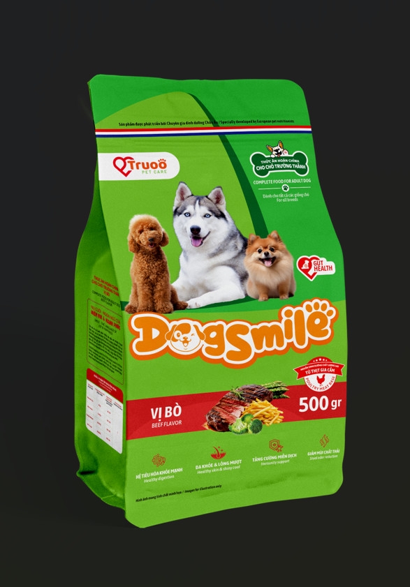 Dogsmile Thức ăn chó trưởng thành Bò/Gà 500gr