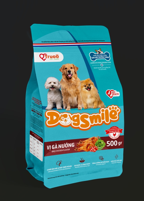 Dogsmile Thức ăn chó trưởng thành Bò/Gà 500gr