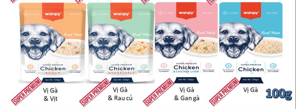 Wanpy xốt cho Chó Super Premium 100gr