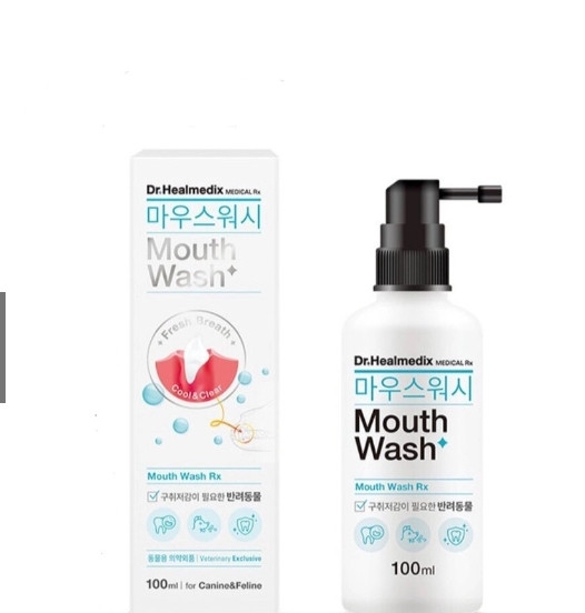 Xịt vệ sinh răng miệng Dr.Healmedix Mouth Wash RX Fresh Breath Dental Spray 100ml - Hỗ trợ sạch răng thơm miệng cho Chó