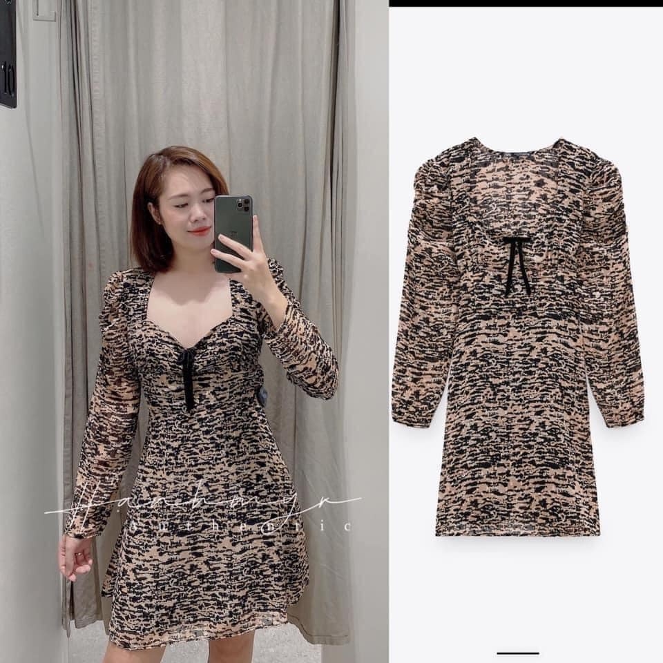 Váy dáng ngắn họa tiết Zara Auth new tag có sẵn 2587/159 2587159