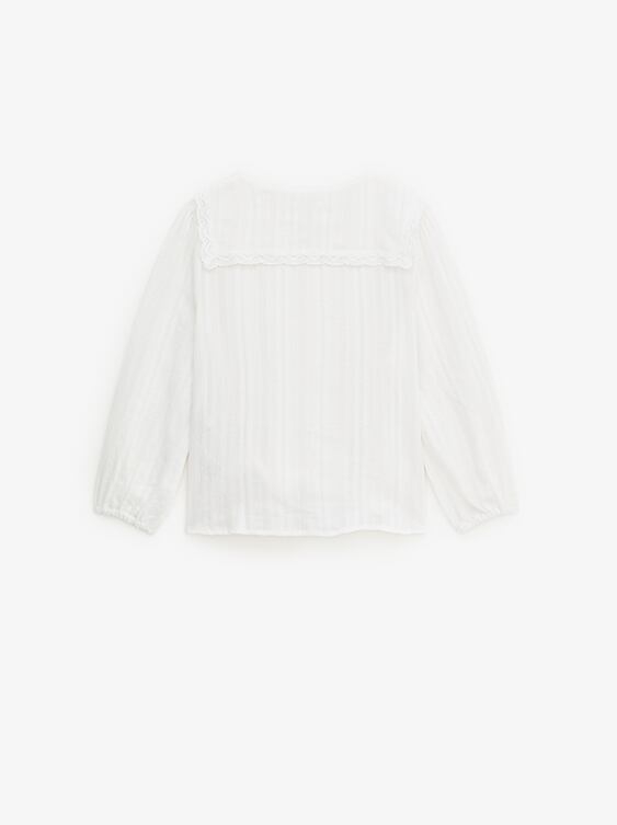 Áo blouse cổ viền size Kid 13/14 Zara Auth New Tag có sẵn 4387/704 4387704