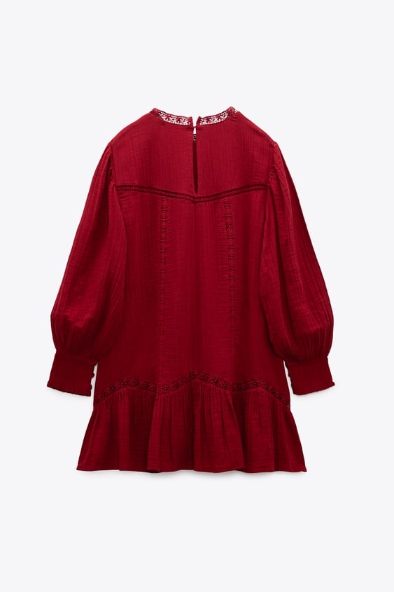 Váy suông thêu dáng babydoll Zara Auth New Tag có sẵn (bầu bí có thể mặc được) 0881/307 0881307