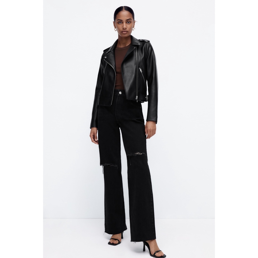 Áo khoác da Biker giả da Zara Auth New Tag có sẵn 3427/720 3427/782 3427/003 3427/780