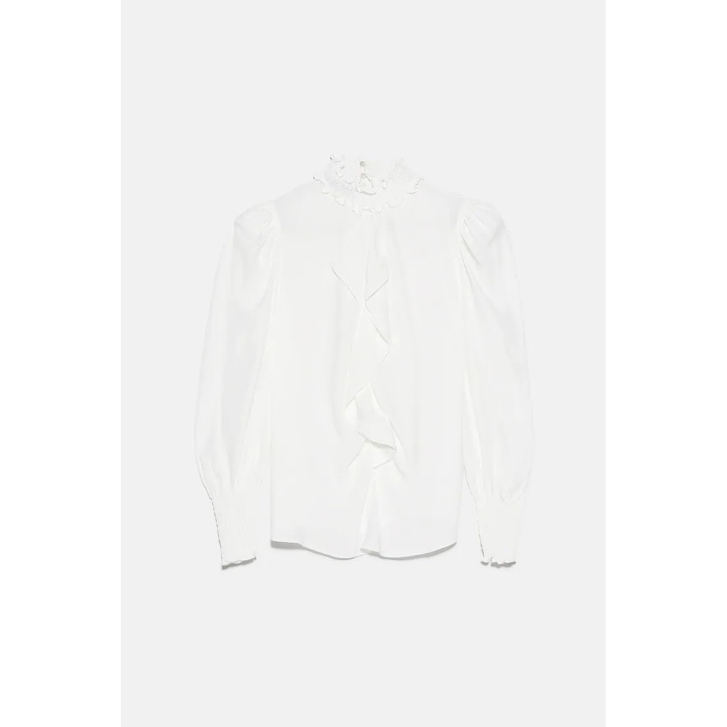 Áo kiểu cổ chun Zara Auth new tag có sẵn 8540/738 8540738