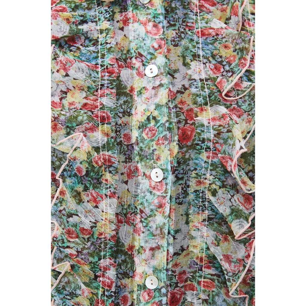 Áo kiểu dạng voan mỏng Zara Auth new tag có sẵn 4786/240 4786240