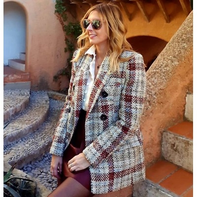 Áo khoác dạ Blazer tweed Zara Auth new tag có sẵn 2065/200 2065200