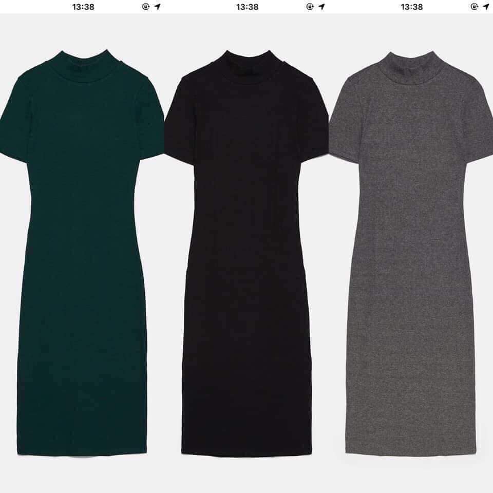 Váy body dáng dài Zara Auth new tag có sẵn 3641/853 3641853
