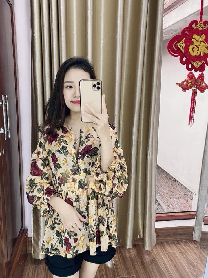 Áo Blouse voan chỉ kim tuyến chìm dáng rộng Zara Auth New Tag có sẵn 8351/223 8351223
