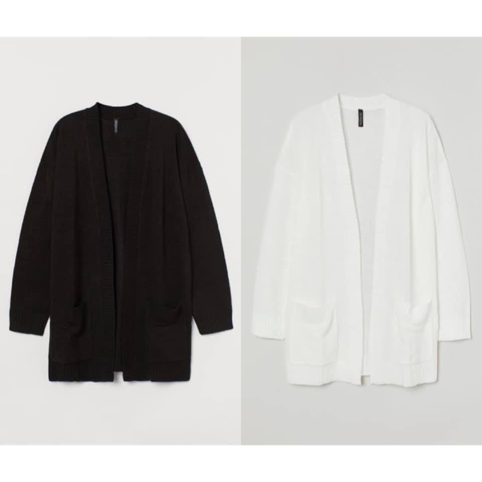 Áo len Cardigan dáng dài có túi H&M Auth New Tag có sẵn 0687524026