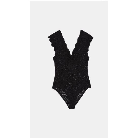 Áo ren không tay dáng bodysuit Zara Auth New Tag có sẵn 2712/405 2712405