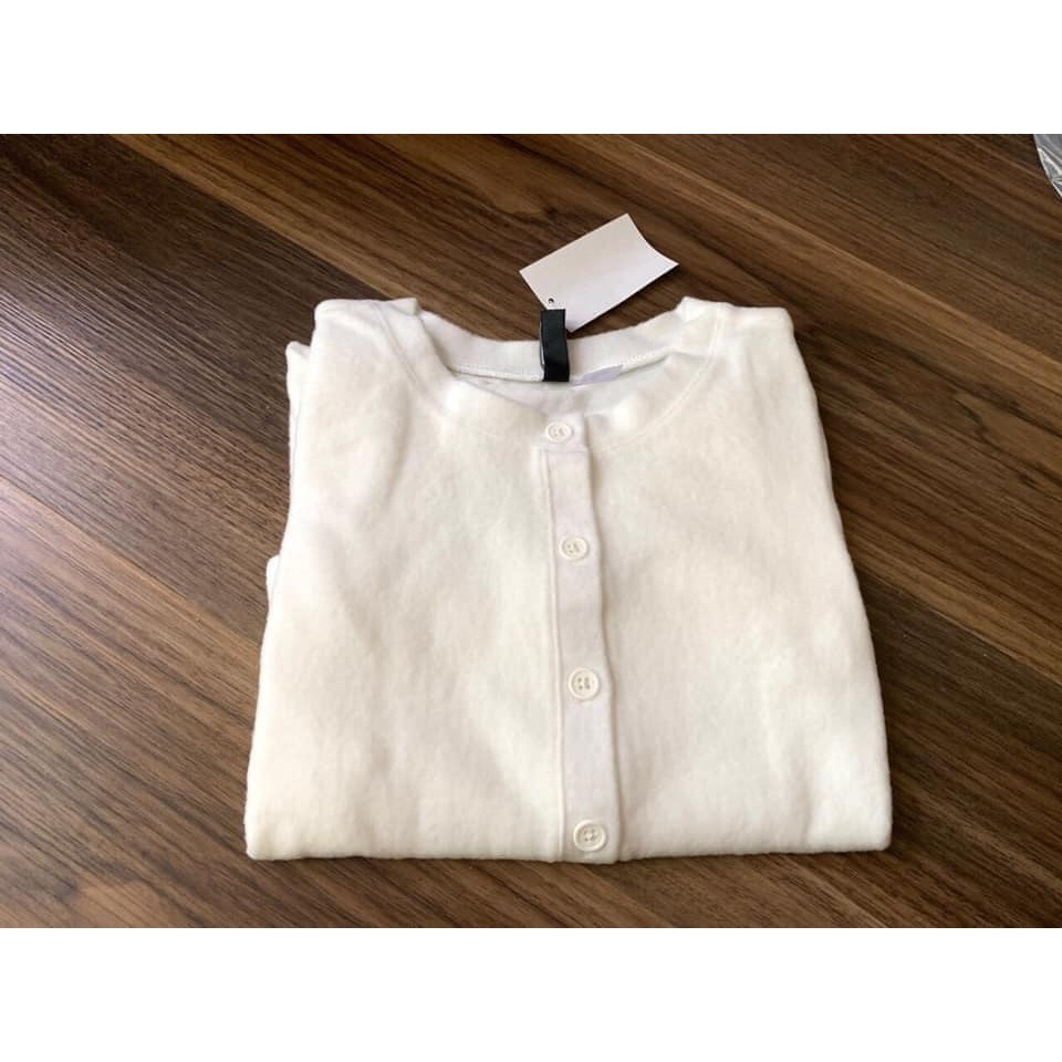 Áo Cardigan dáng ngắn mặt bông mịn form nhỏ H&M Auth New tag có sẵn 0917888