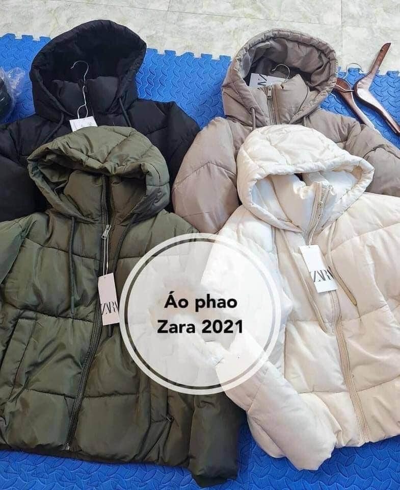 Áo khoác phao trần bông vải mềm Zara Auth New Tag có sẵn 3046/232 3046232 8073/201 8073201