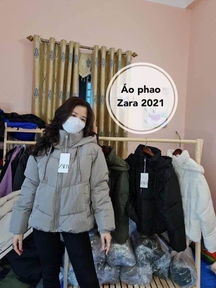 Áo khoác phao trần bông vải mềm Zara Auth New Tag có sẵn 3046/232 3046232 8073/201 8073201