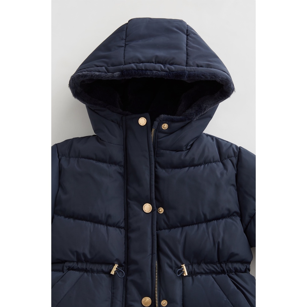 Áo khoác mùa đông chống nước lót lông mũ chun eo Zara Auth New Tag có sẵn 4341/721 4341721