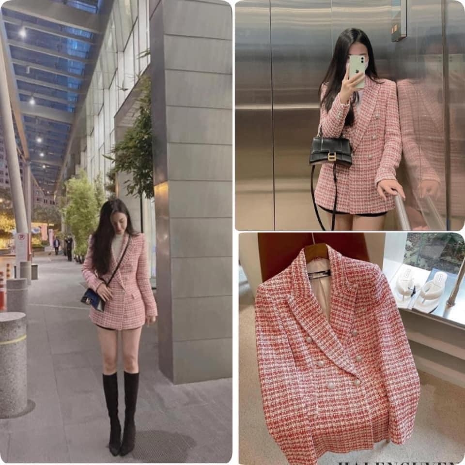 Áo khoác blazer đệm vai Zara auth new tag có sẵn 7822/107 7822107