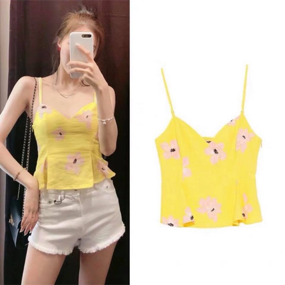 Áo hai dây chun lưng (dây có thể điều chỉnh) Zara Auth New Tag có sẵn 2668/453 2668453
