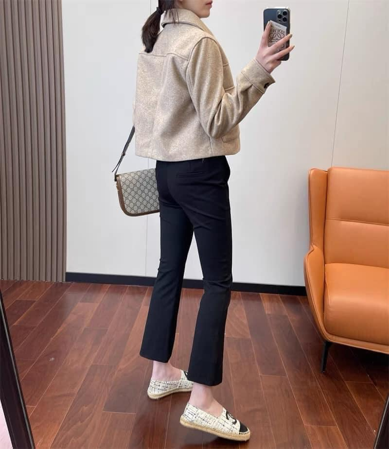 Áo khoác dáng ngắn vải dạ mềm Zara Auth New Tag có sẵn 8372/027 8372027