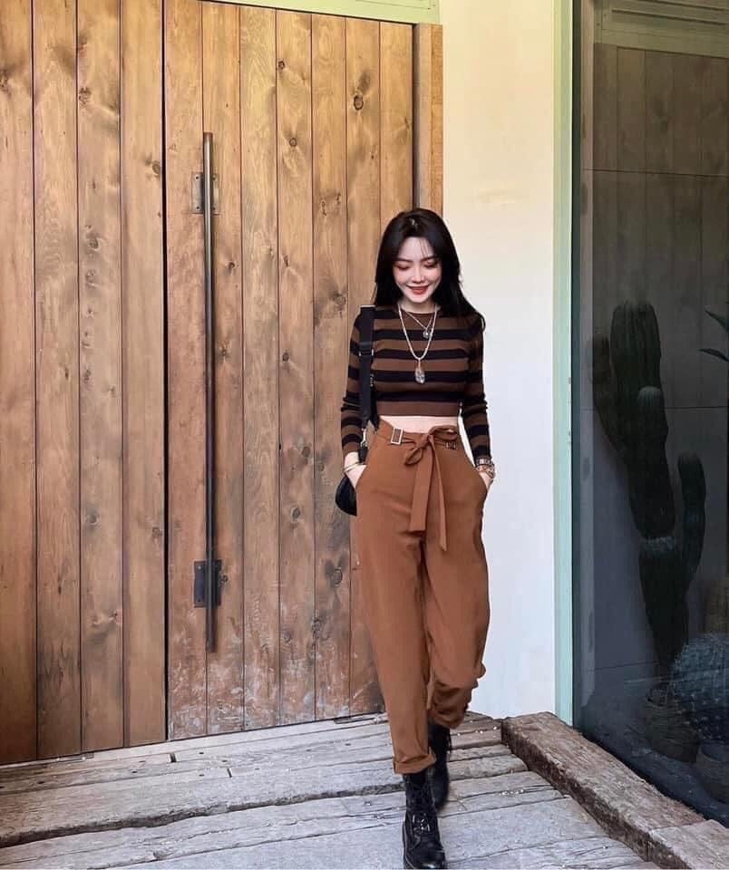 Áo len dáng ngắn croptop dài tay form ôm Zara Auth New Tag có sẵn 3519/102 3519102