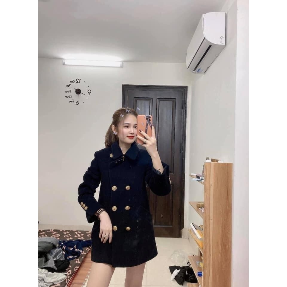 Áo khoác Dạ cao cấp đính khuy ZARA Auth New tag có sẵn 8331/720 8331720