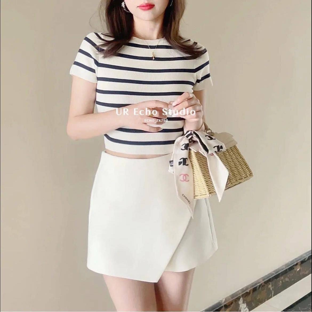Áo len mỏng dáng ngắn ôm Zara Auth New Tag có sẵn 3519/025 3519025