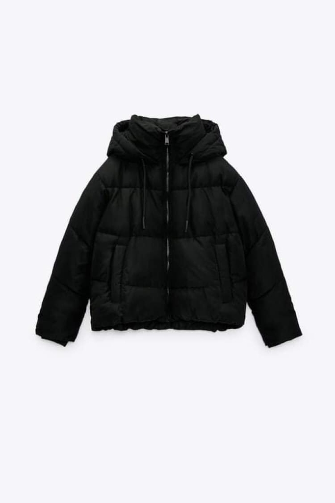 Áo khoác phao trần bông vải mềm Zara Auth New Tag có sẵn 3046/232 3046232 8073/201 8073201