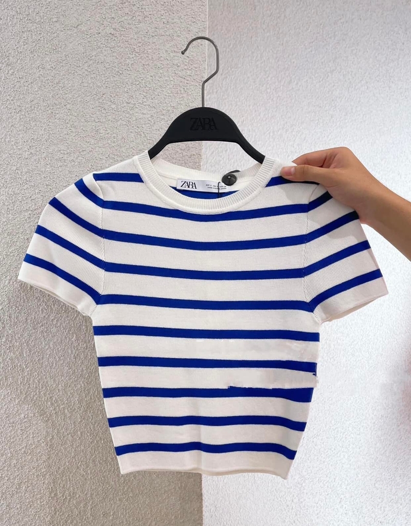 Áo len mỏng dáng ngắn ôm Zara Auth New Tag có sẵn 3519/025 3519025
