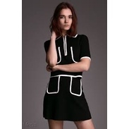 Set áo len S & chân váy len XS viền trắng Zara Auth New Tag có sẵn 6254/230 6254/233 6254230 6254233