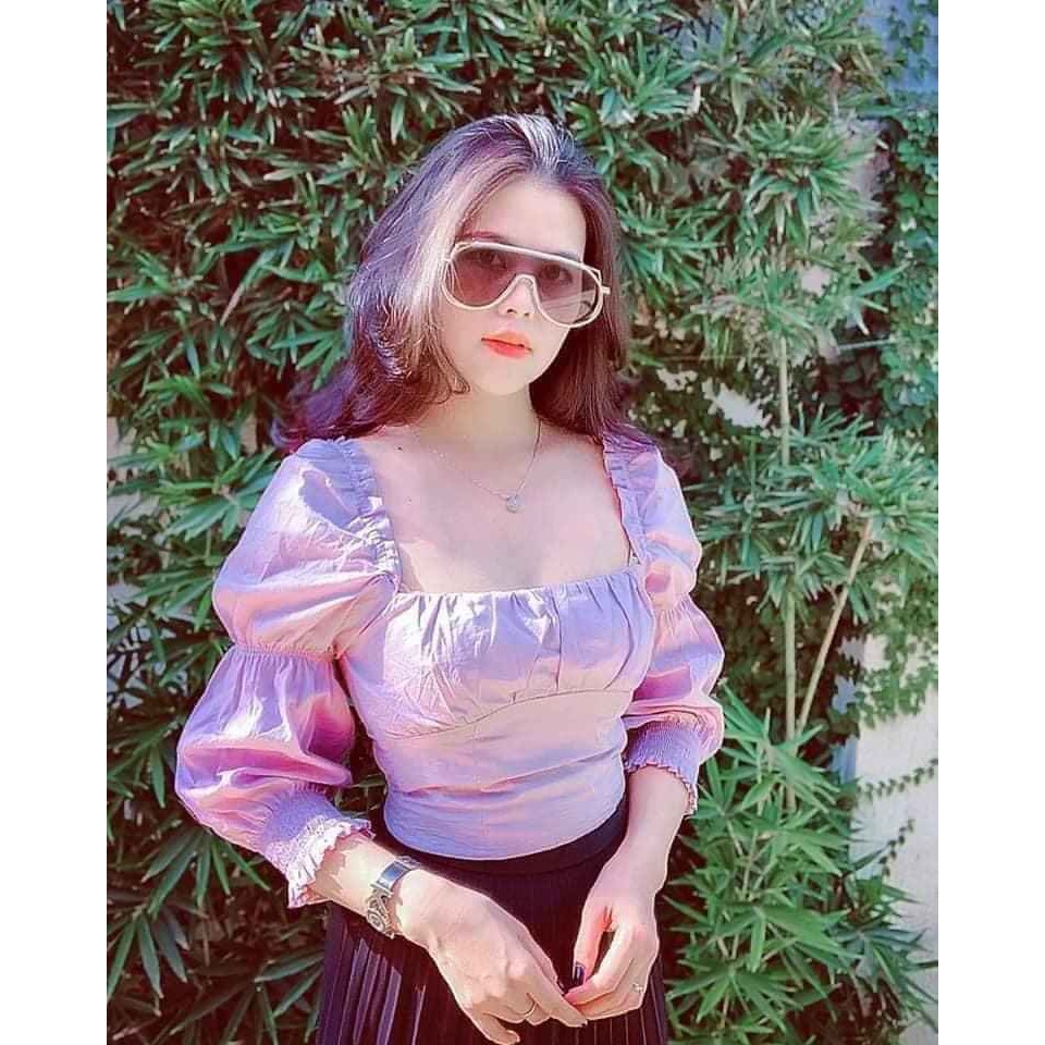 Áo tím Lilac H&M Auth new tag - có sẵn