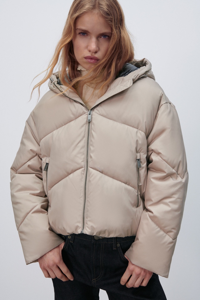 Áo Khoác Phao Nữ Dáng Ngắn Zara Auth New Tag có sẵn 0518/259 0518259