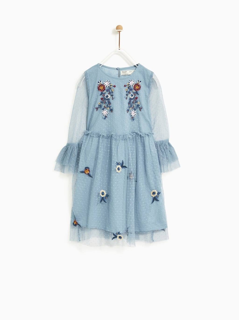Váy ren dáng ngắn có lót size kid Zara Auth New Tag có sẵn 5598/701 5598701