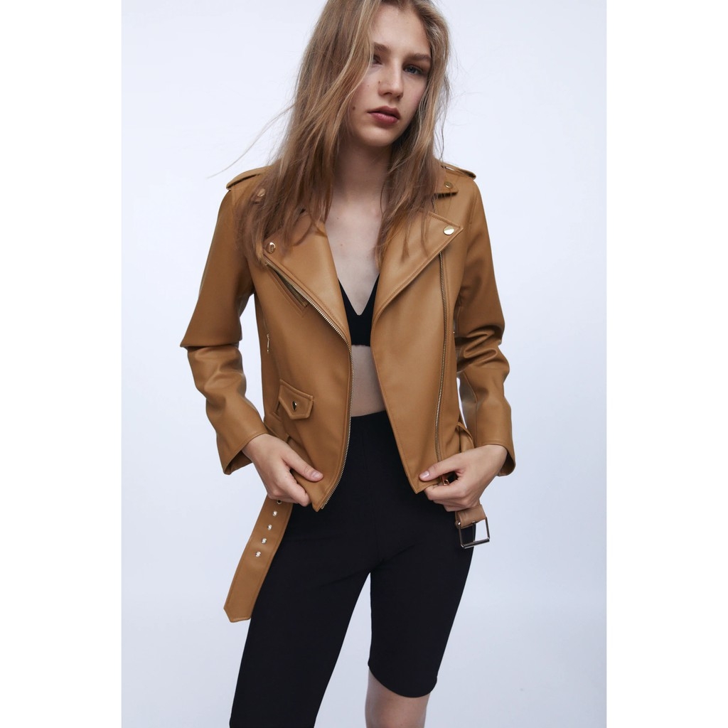 Áo khoác da Jaket Zara Auth new tag có sẵn 3046/029 3046029