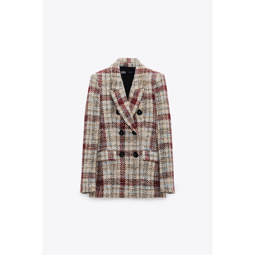 Áo khoác dạ Blazer tweed Zara Auth new tag có sẵn 2065/200 2065200