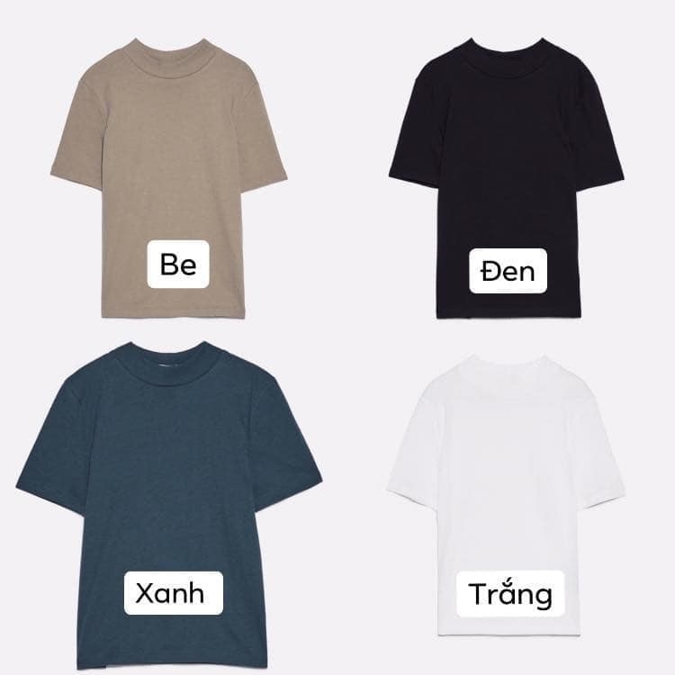 Áo phông cổ tròn Zara Auth new tag có sẵn 0962/860 0962860