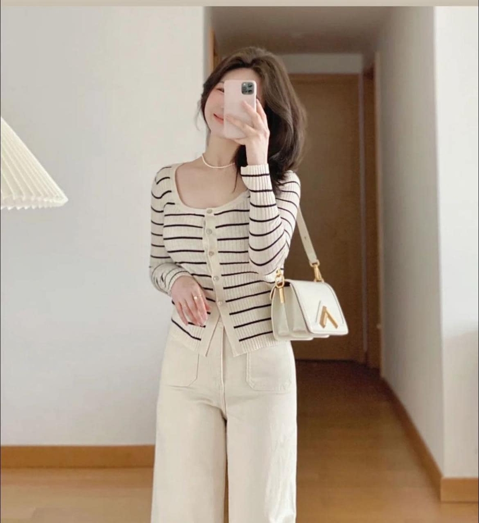 Áo cardigan len mỏng cổ tròn Zara Auth New Tag có sẵn 9598/121 9598121