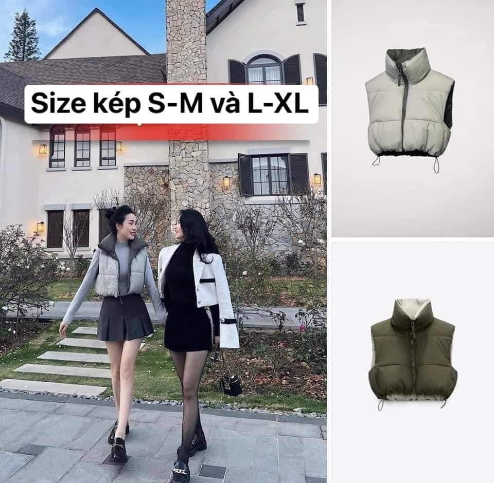 Áo khoác phao 2 mặt dáng ngắn Zara Auth New Tag có sẵn 3427/874 3427874