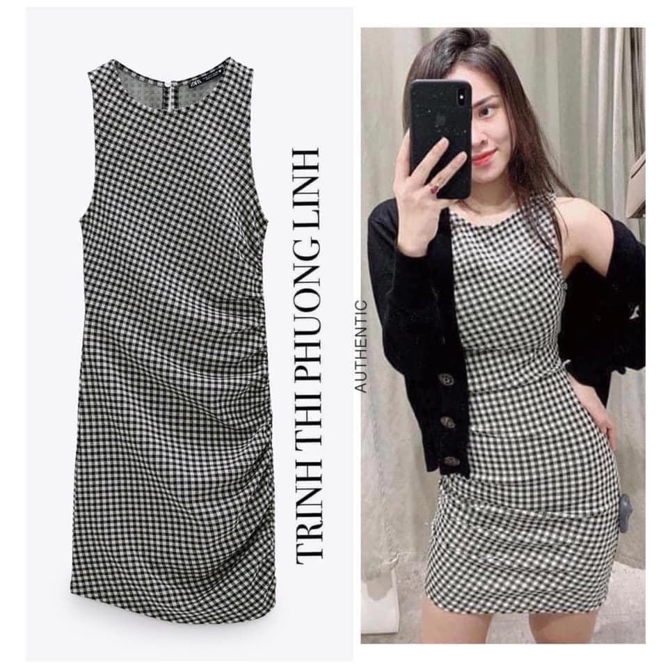 Váy ôm body nhún eo Zara Auth new tag có sẵn 4215/418 4215418