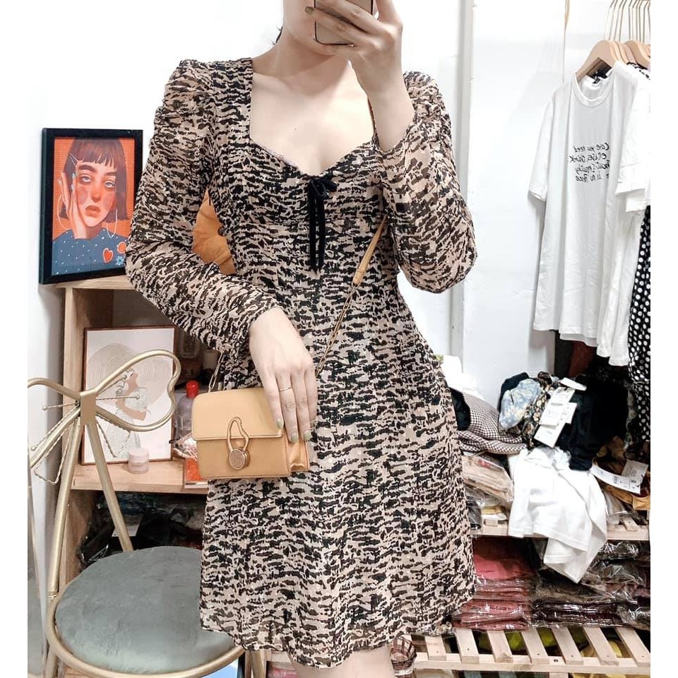 Váy dáng ngắn họa tiết Zara Auth new tag có sẵn 2587/159 2587159