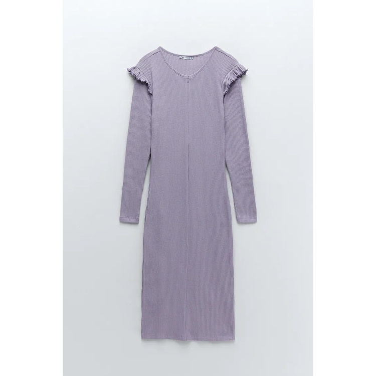 Váy len tăm body dáng dài khóa ngực Zara Auth New Tag có sẵn 1198/028 1198028