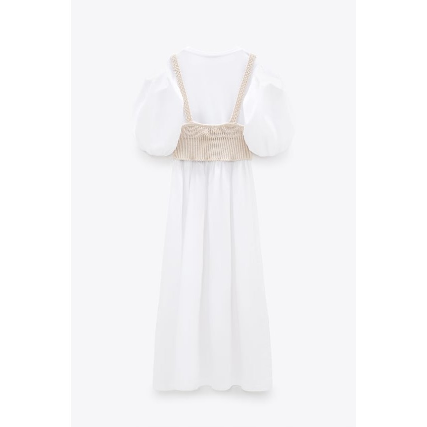 Váy dáng dài kèm áo len phối ngoài Zara Auth New tag có sẵn 5644/815 5644815