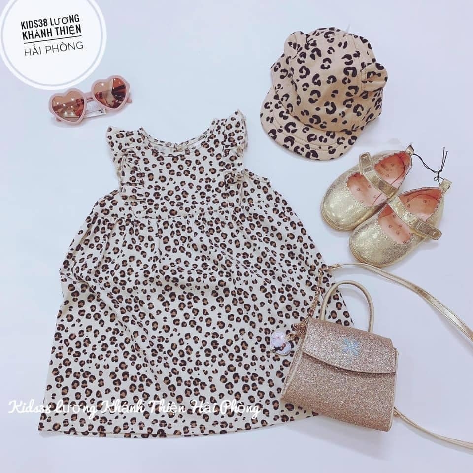 Váy cánh tiên bé gái chất liệu cotton họa tiết báo H&M Auth New Tag có sẵn 0928133002