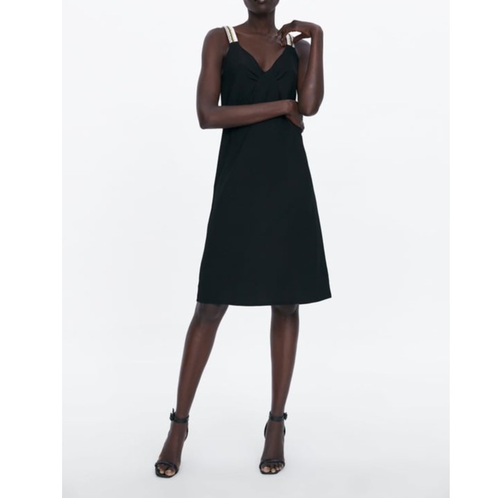 Váy hai dây dáng suông nhẹ Zara Auth New tag có sẵn 5189/171 5189171 bầu mặc được