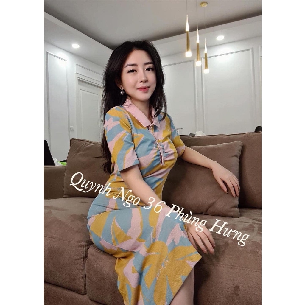 Váy dáng dài chun ngực loang màu Zara auth new tag có sẵn 5039/428 5039428