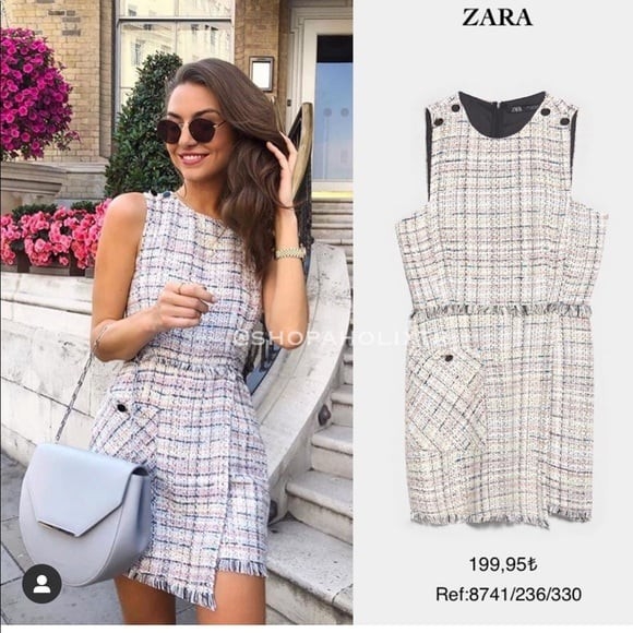 Yếm dạ dáng ngắn Zara auth new tag có sẵn 8741/236 8741236
